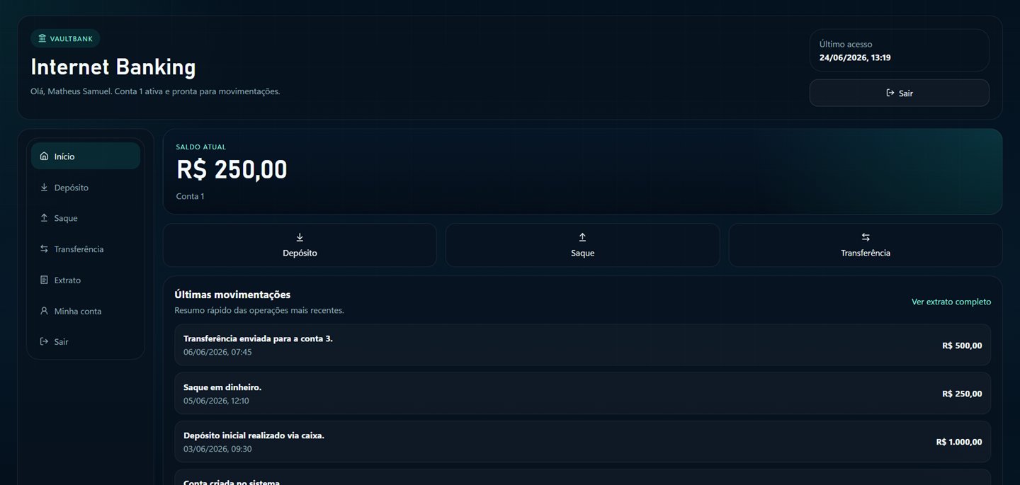 Sistema Banc&aacute;rio Web - dashboard