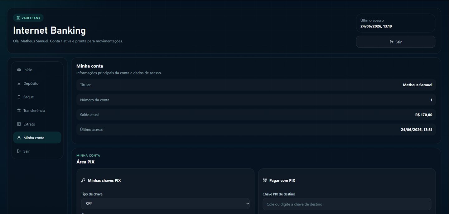 Sistema Banc&aacute;rio Web - minha conta