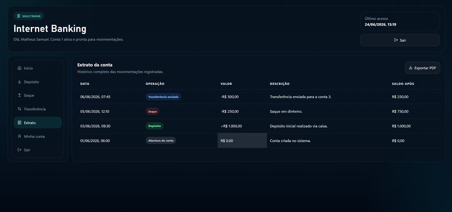 Sistema Banc&aacute;rio Web - extrato completo